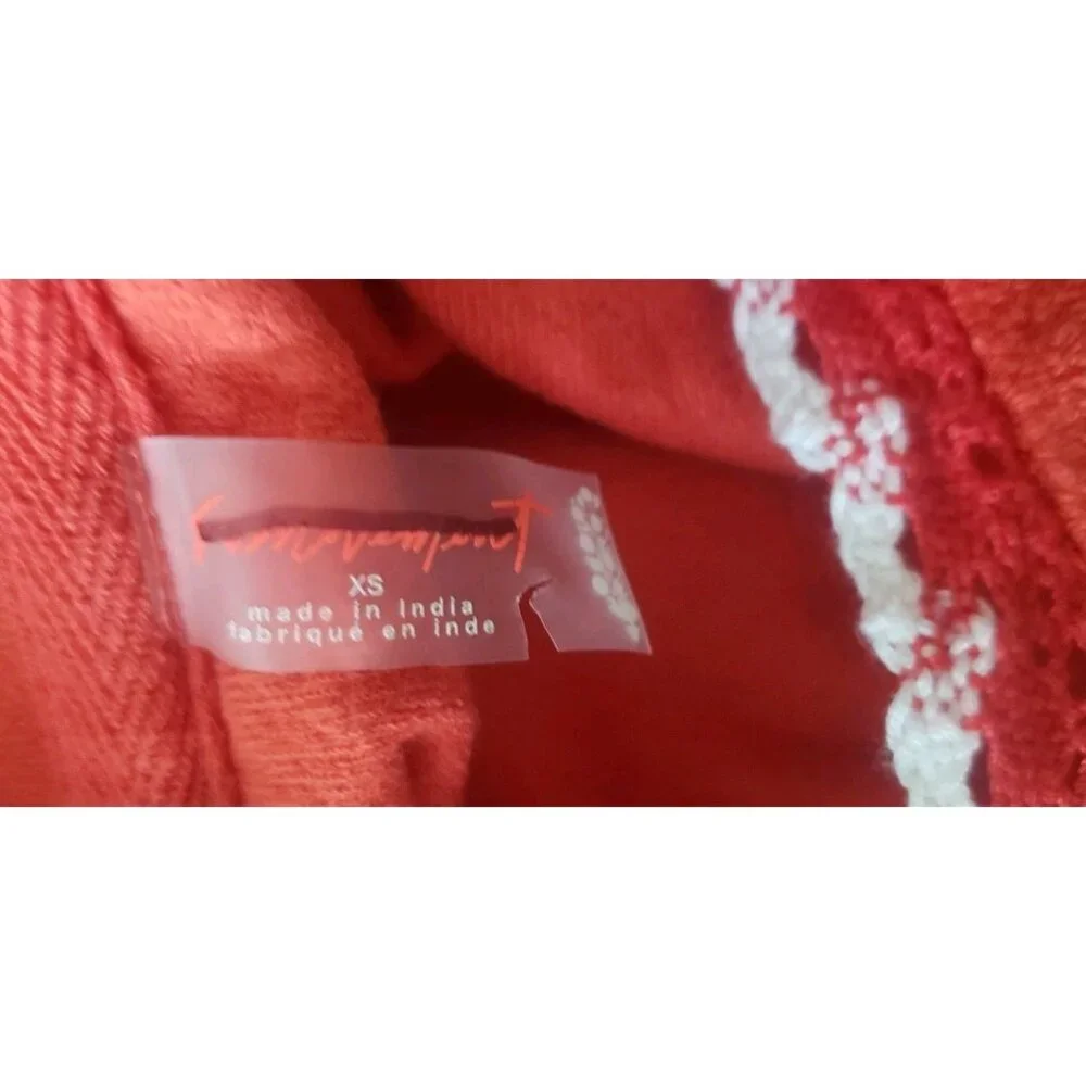 NEW FREE PEOPLE FP MOVEMENT KAI PULLOVER HOODIE DRESS SCARLETT COMBO XSMALL - Picture 9 of 11